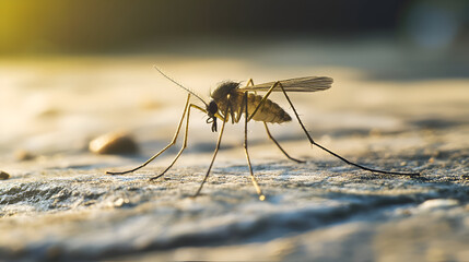 mosquito sucking blood