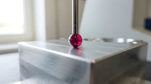 CMM Touch Probe Measuring Metal Part for Quality Control