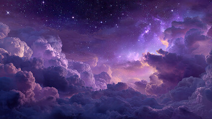 night sky and clouds