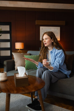 A woman at a psychologist's appointment