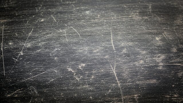 Dark Wooden Surface with Visible Scratches and Wear