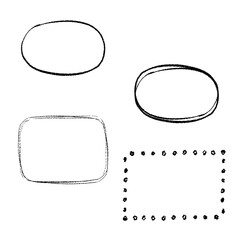 手描き風の囲み枠セット