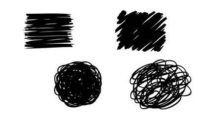 手描きの塗りつぶし背景セット