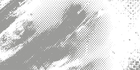 An abstract grunge background vector illustration featuring a world map silhouette and halftone dot pattern texture as a global business wallpaper design element © Graph Rover