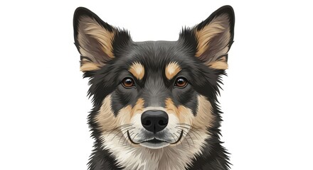 Intense Dog Portrait - A Study in Focus and Determination.