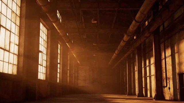 Textural Abstraction Close-up focus on weathered industrial materials like metal, concrete, and brick.