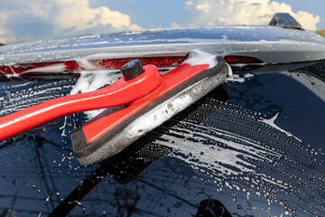 手洗い洗車のイメージ