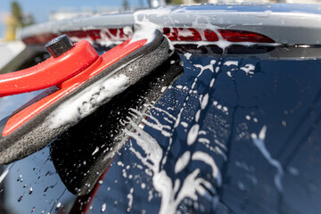 手洗い洗車のイメージ