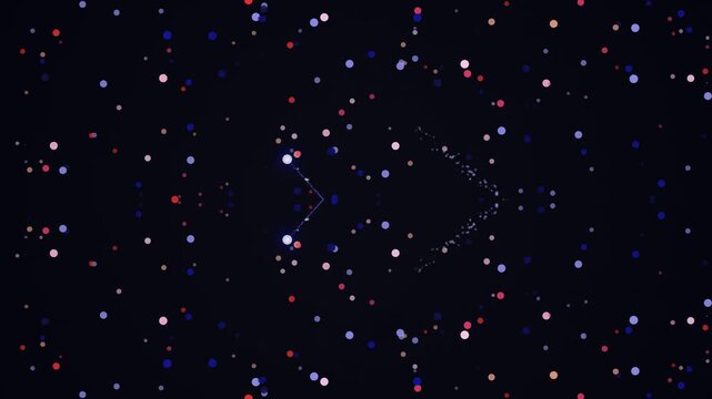 A constellation of stars forming a hexagon pattern in the night sky viewed from Earth