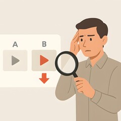 Poor Thumbnail Click Rate Optimization Concept for Marketers