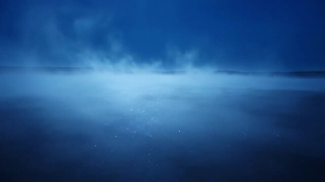 Light and Refraction Focusing on the interplay of light within the mist, creating a delicate shimmer effect.