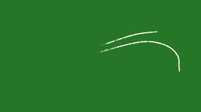 vector white lines wind effect on green screen, UI motion graphics. alpha adjustment layer, smooth animated line filter, 2d animation
