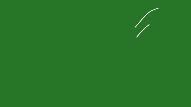 vector white lines wind effect on green screen, UI motion graphics. alpha adjustment layer, smooth animated line filter, 2d animation