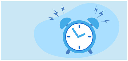 Alarm clock with deadline concept vector illustration