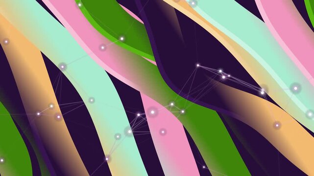 abstract geometric background animated with stripes and dot, usable for background and screensaver