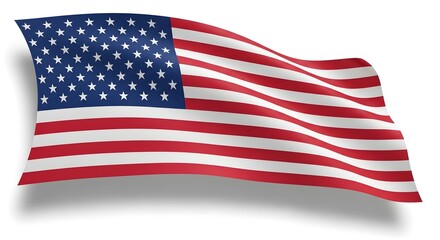 Fototapeta premium Memorial day tribute honoring fallen heroes under the american flag