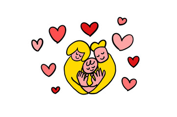 大好き　大切　家族