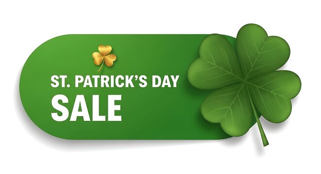 St patrick's day sale celebrate with shamrocks and savings