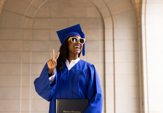  Black Teen school  graduate diploma 