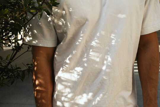 Casual clothing, sunlight and shadows