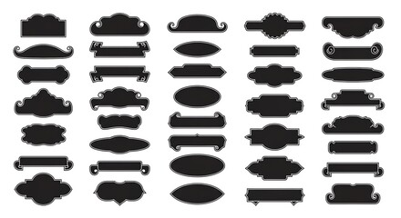 Collection of decorative vintage frames and musical notes