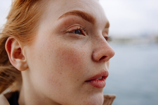 A woman at sea