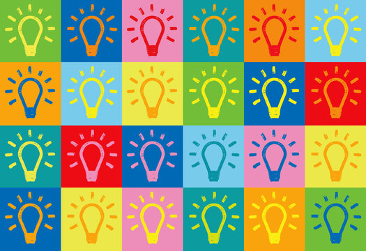 Light Bulb Pattern Illustration