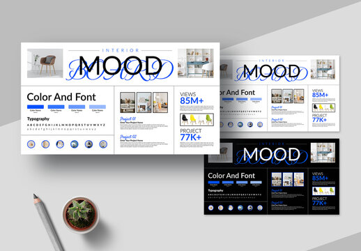 Creative Mood Board Template Layout