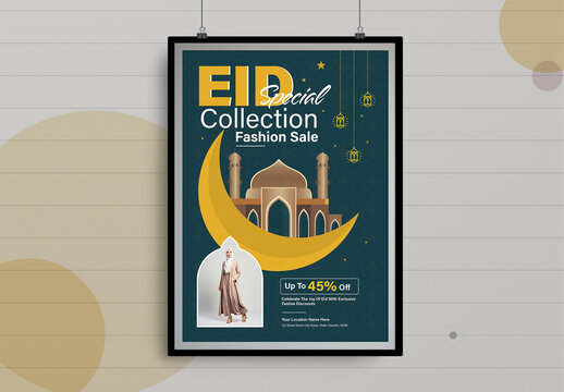 Eid Special Fashion Sale Poster Design Template