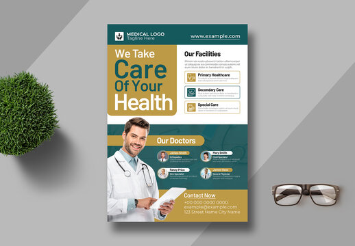 Modren Medical Flyer Template Layout