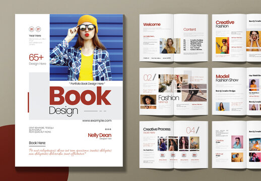 Portfolio Book Design Template Layout