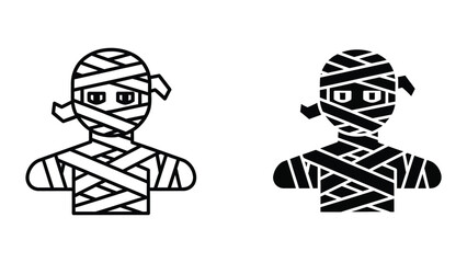 Mummy icon set