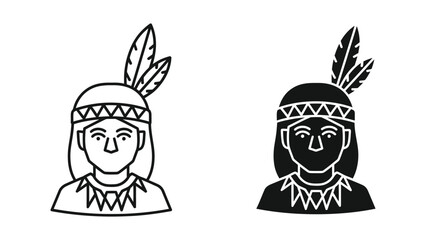 Native American Indian Silhouette