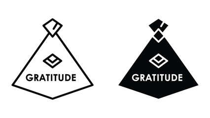 Gratitude logo design elements