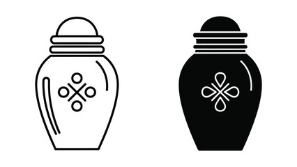 Urn icon set
