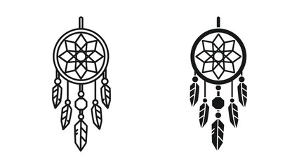 Dreamcatcher Line Art