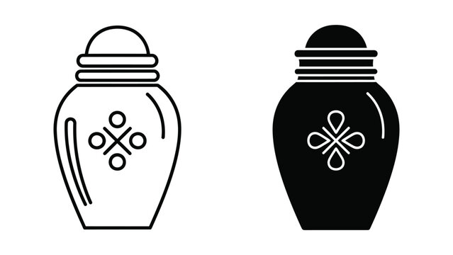 Urn icon set