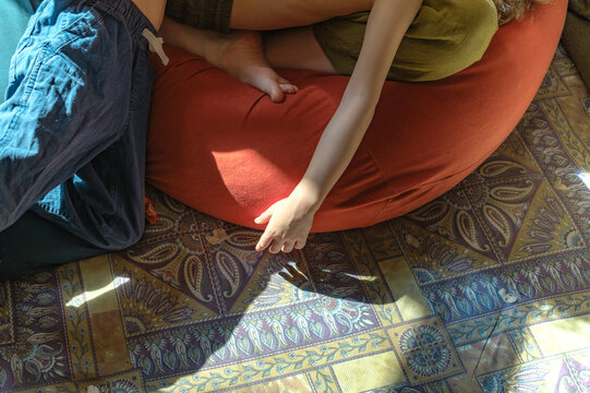 boy's hand close up