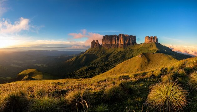 Roraima Tepui Sunrise Panoramic Venezuela South America Majestic Mountain Landscape Photography