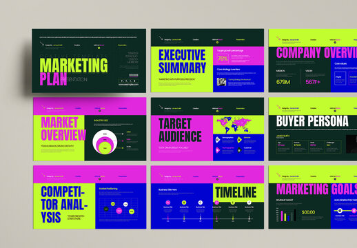 Marketing Plan Presentation Template for Business Strategy