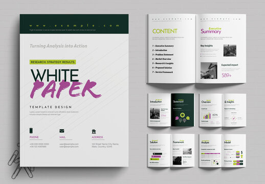 White Paper Report Template for Corporate Business