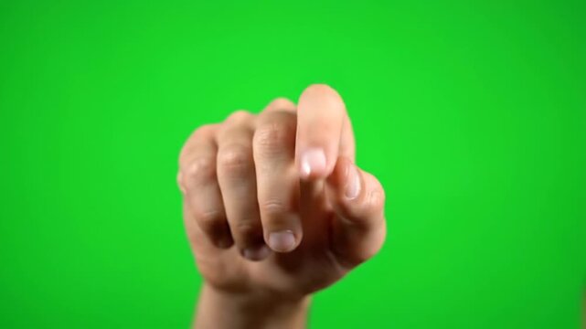 Hand Gestures on Green Screen.