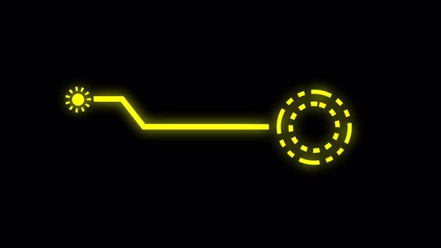  futuristic sci-fi  animation  with circle rotation ,HUD UI elements Animation of Callout 4k
