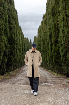Stylish Man Walking Cypress Lane