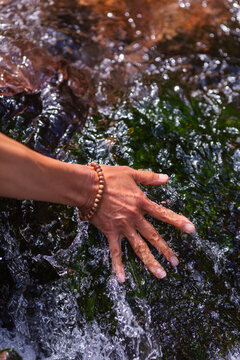 Sacred Touch in Spring Waters

