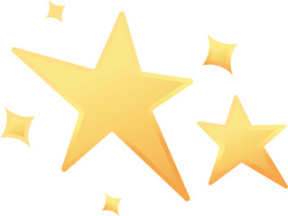Obraz premium triple sparkle star cluster icon