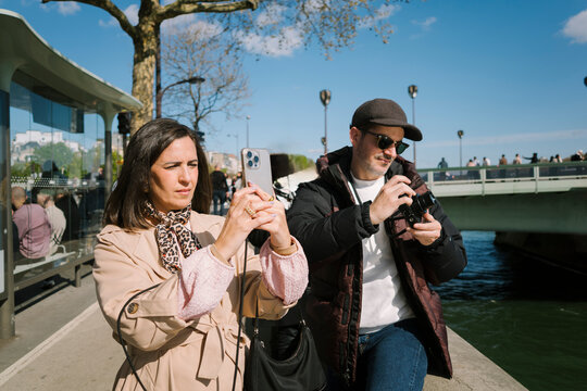 People Taking Photos in Paris