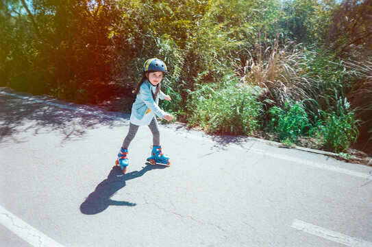 Happy roller kid. Film