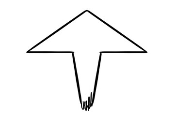 勢いよく　上に向かう矢印