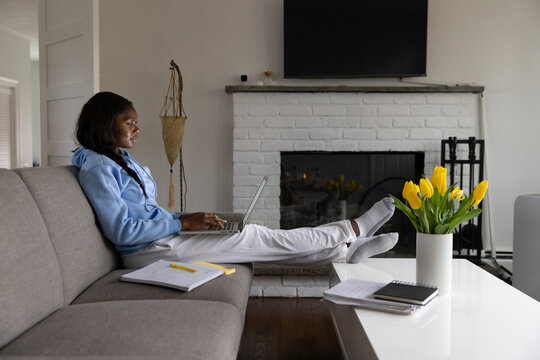 Student study homework at home 